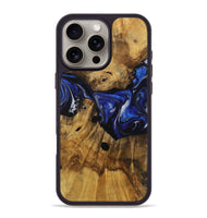 iPhone 16 Pro Max Wood Phone Case - Jillie (Blue, 728343)