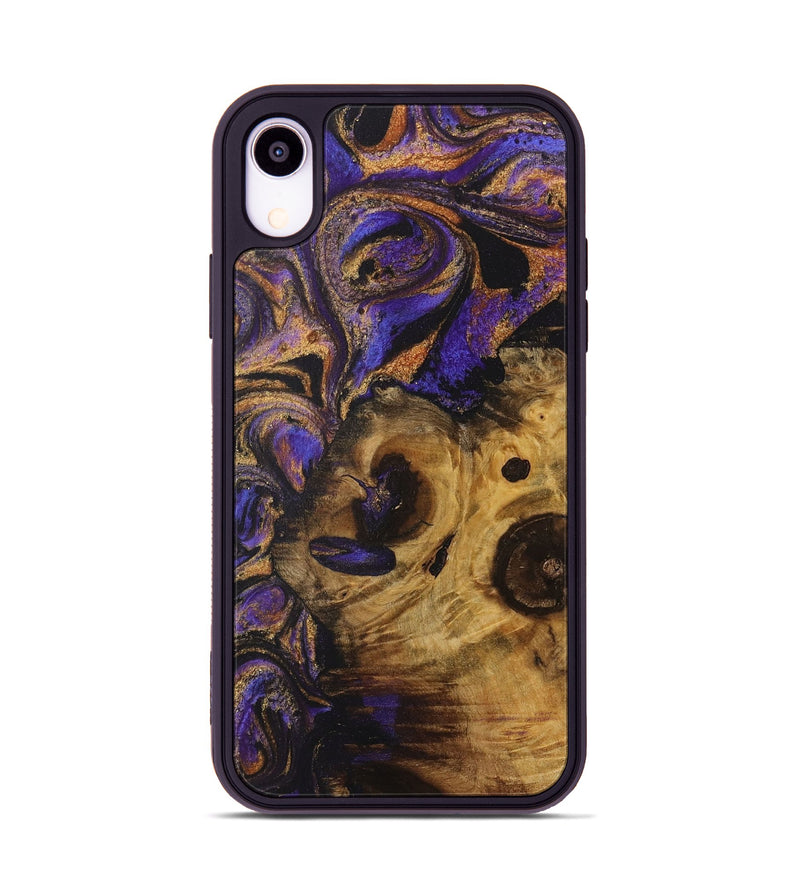 iPhone Xr Wood Phone Case - Ede (Purple, 728345)