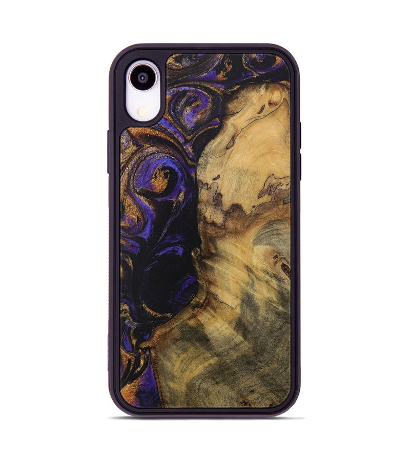 iPhone Xr Wood Phone Case - Fania (Purple, 728355)