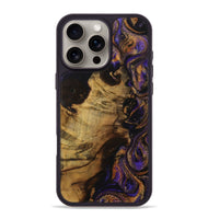 iPhone 16 Pro Max Wood Phone Case - Darina (Purple, 728363)