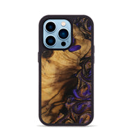 iPhone 14 Pro Wood Phone Case - Roena (Purple, 728370)