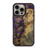 iPhone 16 Pro Max Wood Phone Case - Michele (Purple, 728372)