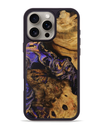 iPhone 16 Pro Max Wood Phone Case - Lebbie (Purple, 728373)