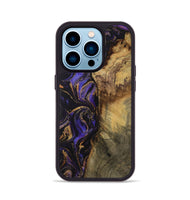 iPhone 14 Pro Wood Phone Case - Wilson (Purple, 728374)