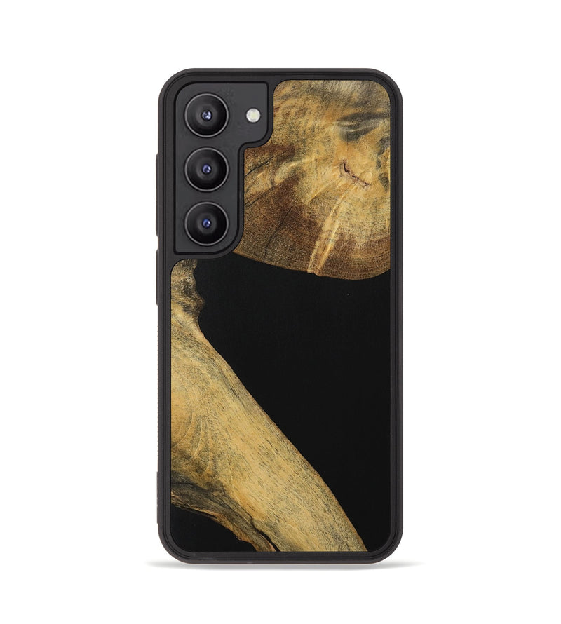 Galaxy S23 Wood Phone Case - Hellen (Pure Black, 728380)