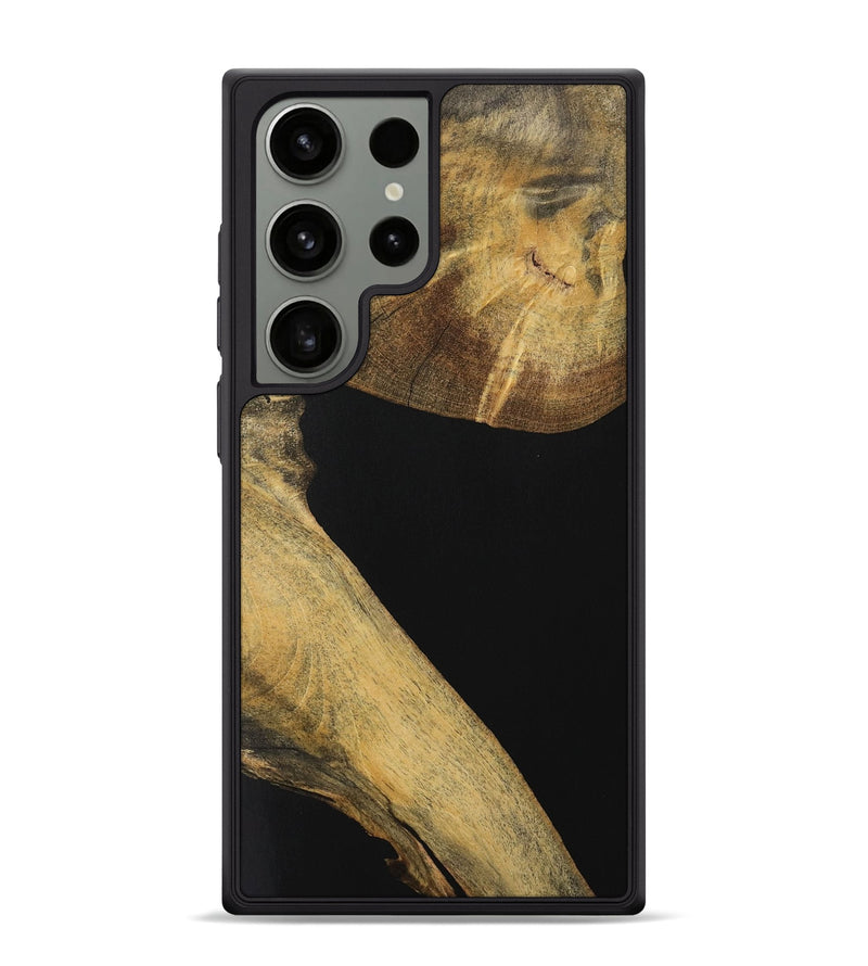 Galaxy S24 Ultra Wood Phone Case - Hellen (Pure Black, 728380)