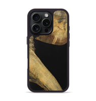 iPhone 16 Pro Wood Phone Case - Hellen (Pure Black, 728380)