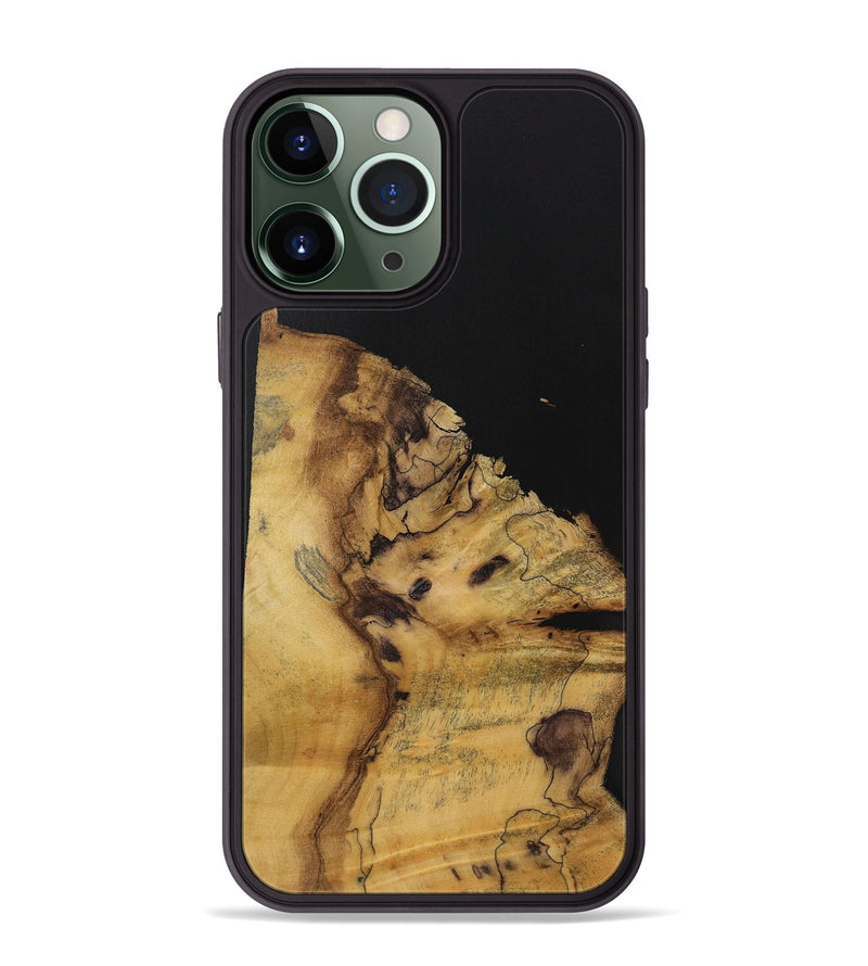 iPhone 13 Pro Max Wood Phone Case - Diju (Pure Black, 728395)