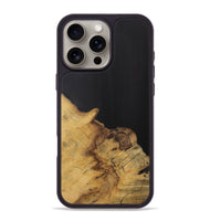 iPhone 16 Pro Max Wood Phone Case - Darin (Pure Black, 728399)