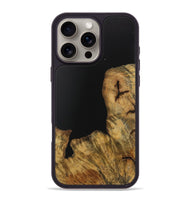 iPhone 16 Pro Max Wood Phone Case - Kadin (Pure Black, 728402)