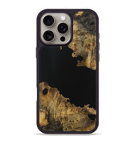 iPhone 16 Pro Max Wood Phone Case - Shedrick (Pure Black, 728416)