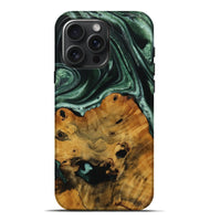 iPhone 16 Pro Max Wood Live Edge Phone Case - Lyndell (Green, 728522)