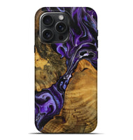 iPhone 16 Pro Max Wood Live Edge Phone Case - Shalna (Purple, 728537)