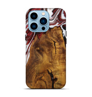 iPhone 14 Pro Wood Live Edge Phone Case - Kolby (Red, 728543)