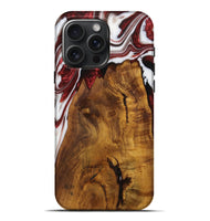 iPhone 16 Pro Max Wood Live Edge Phone Case - Kolby (Red, 728543)