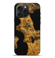 iPhone 16 Pro Max Wood Live Edge Phone Case - Conley (Pure Black, 728544)