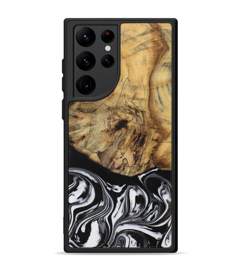 Galaxy S22 Ultra Wood Phone Case - Camino (Black & White, 728605)