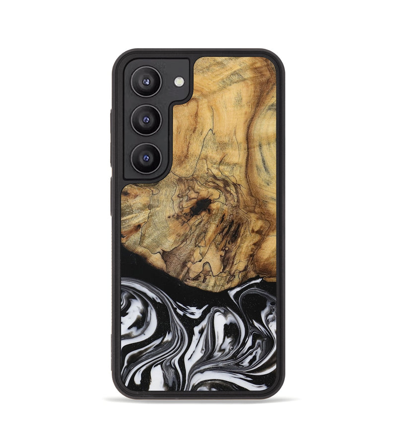 Galaxy S23 Wood Phone Case - Camino (Black & White, 728605)