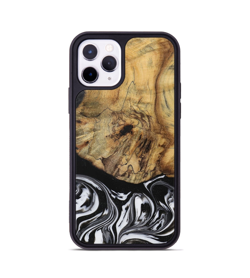 iPhone 11 Pro Wood Phone Case - Camino (Black & White, 728605)