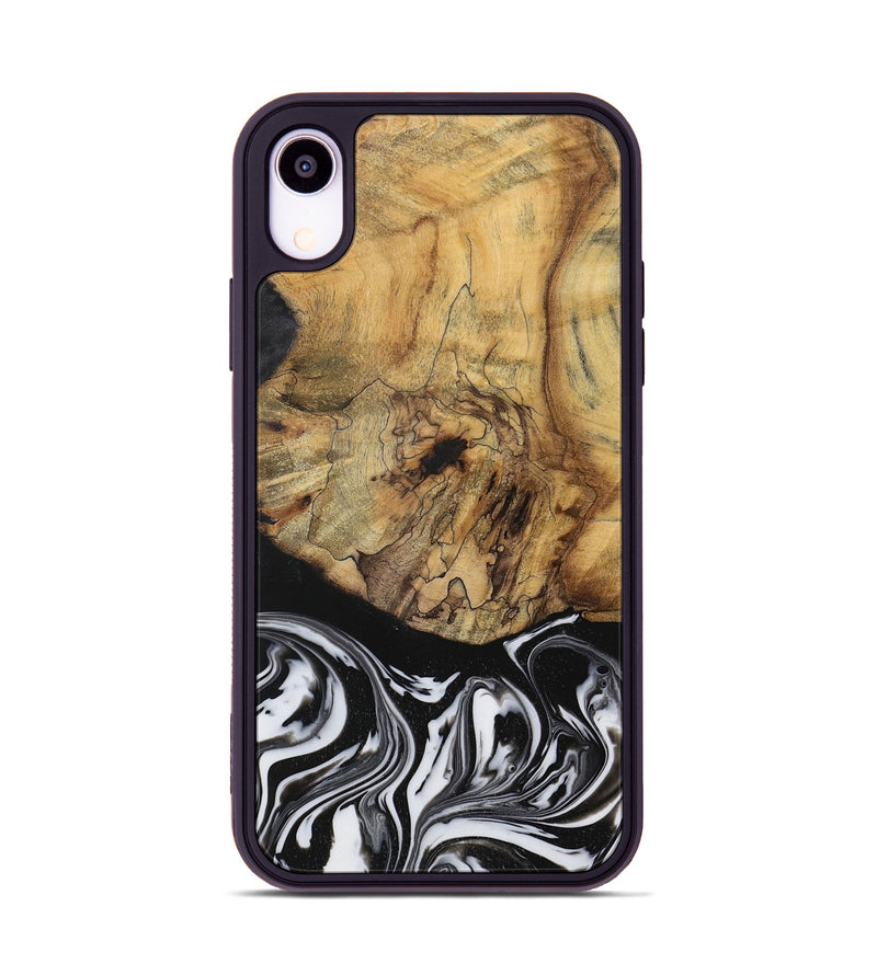 iPhone Xr Wood Phone Case - Camino (Black & White, 728605)