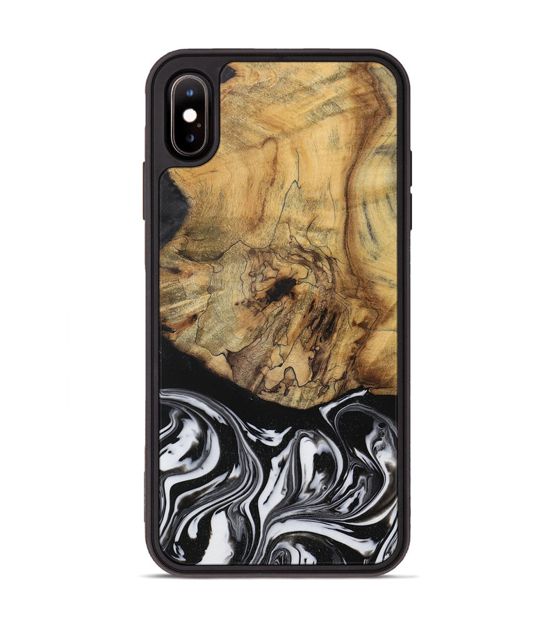 iPhone Xs Max Wood Phone Case - Camino (Black & White, 728605)