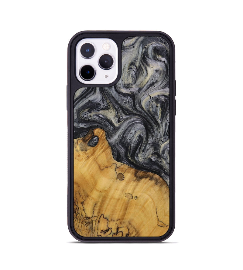 iPhone 11 Pro Wood Phone Case - Joyan (Black & White, 728607)