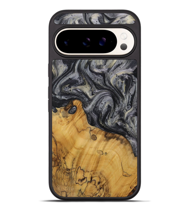 Pixel 9 Pro XL Wood Phone Case - Joyan (Black & White, 728607)