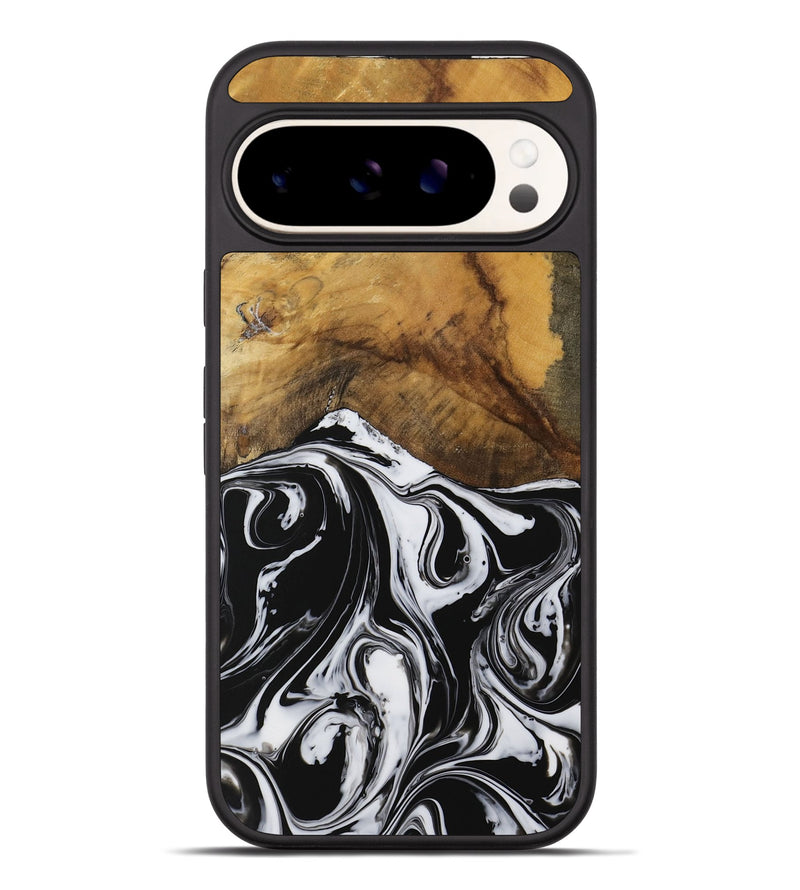 Pixel 9 Pro XL Wood Phone Case - Venka (Black & White, 728610)