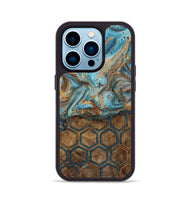 iPhone 14 Pro Wood Phone Case - Lillian (Pattern, 728618)