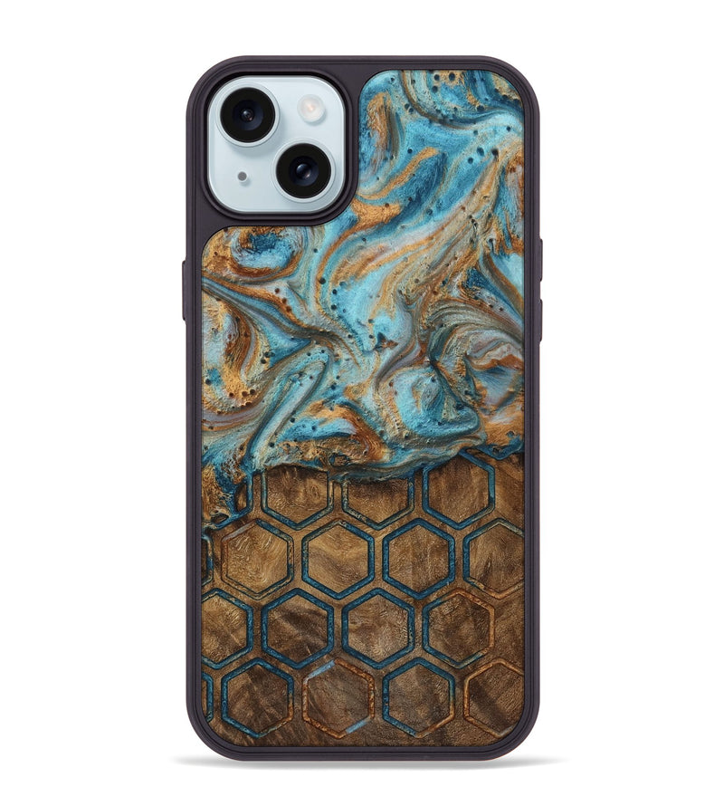 iPhone 15 Plus Wood Phone Case - Lillian (Pattern, 728618)