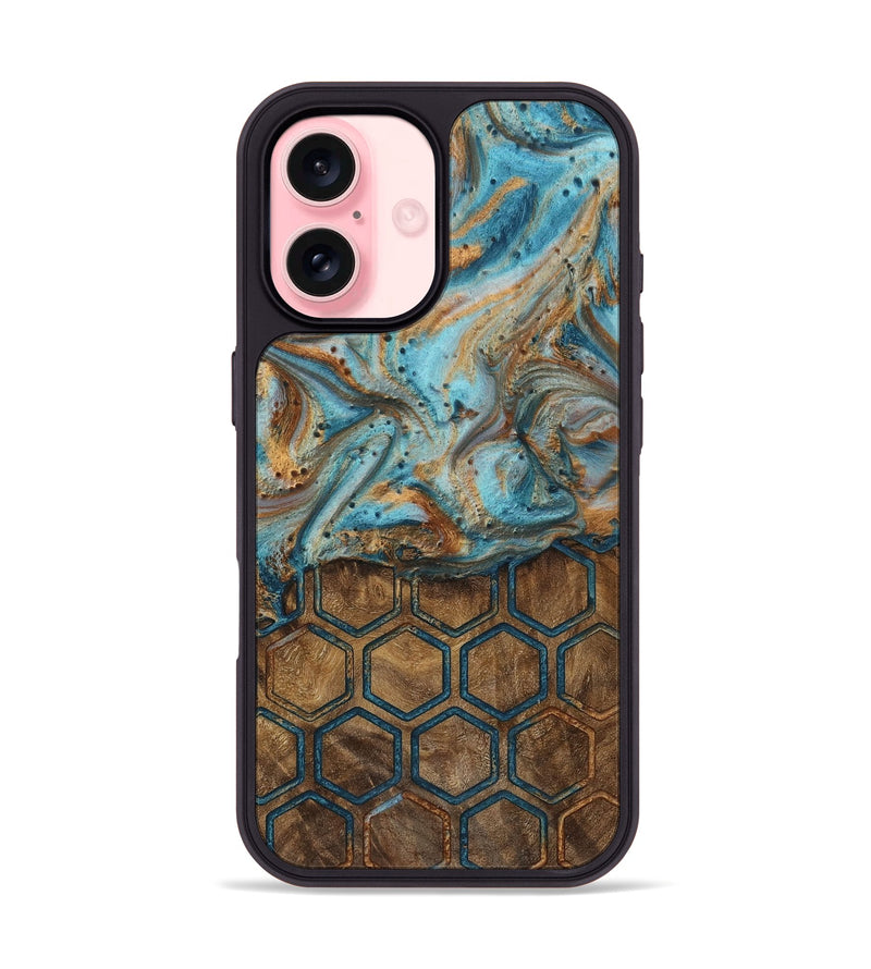 iPhone 16 Wood Phone Case - Lillian (Pattern, 728618)