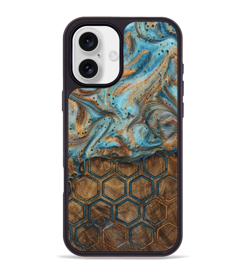 iPhone 16 Plus Wood Phone Case - Lillian (Pattern, 728618)