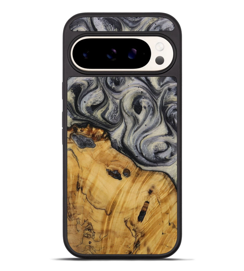 Pixel 9 Pro XL Wood Phone Case - Shilla (Black & White, 728623)