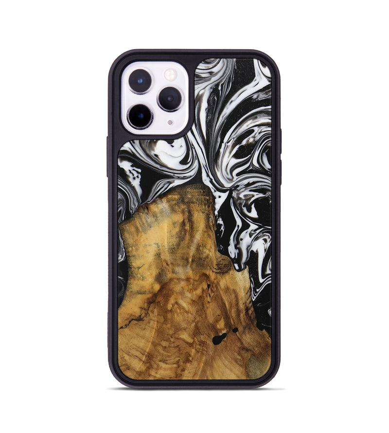 iPhone 11 Pro Wood Phone Case - Soyeh (Black & White, 728626)