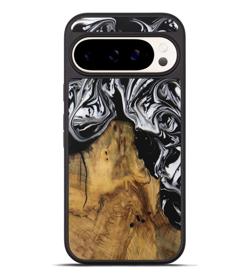 Pixel 9 Pro XL Wood Phone Case - Inquire (Black & White, 728629)