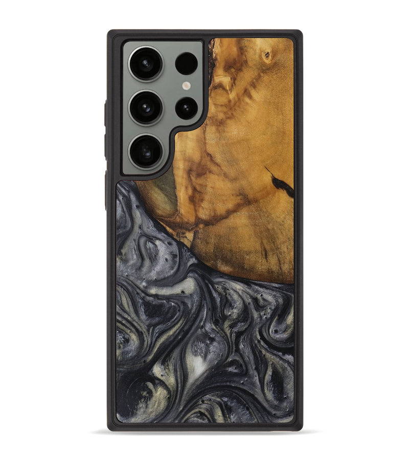 Galaxy S23 Ultra Wood Phone Case - Lisle (Black & White, 728646)