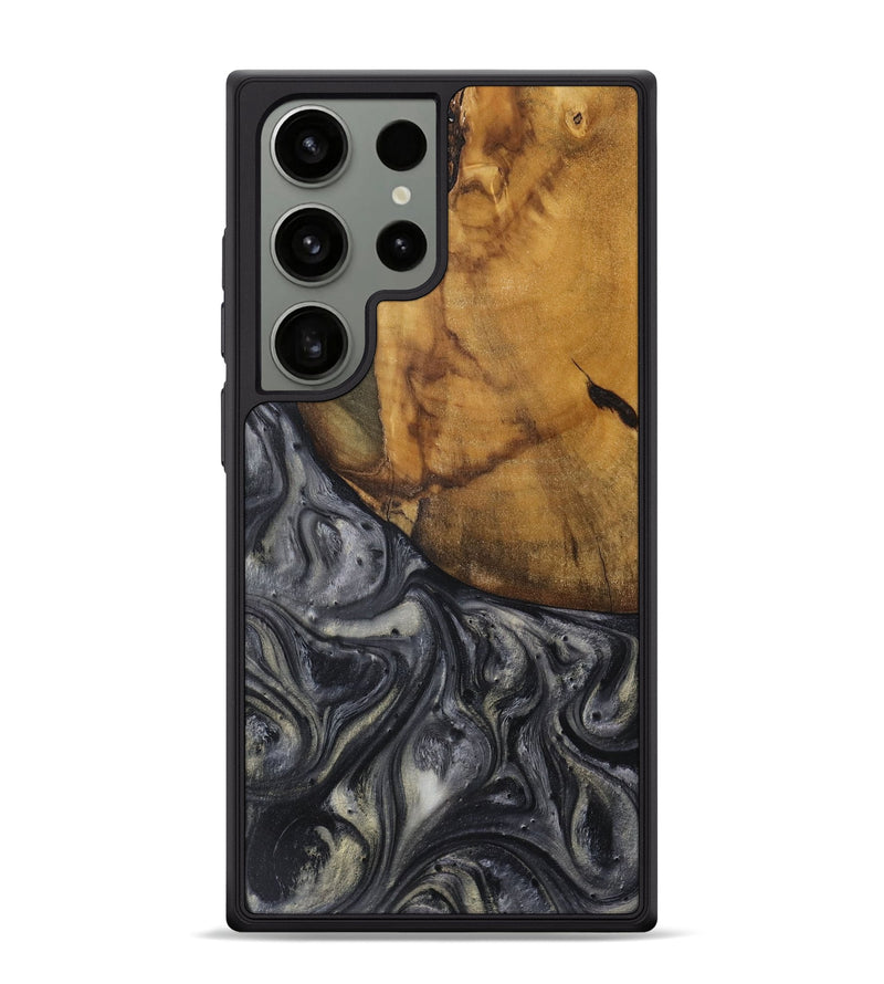 Galaxy S24 Ultra Wood Phone Case - Lisle (Black & White, 728646)