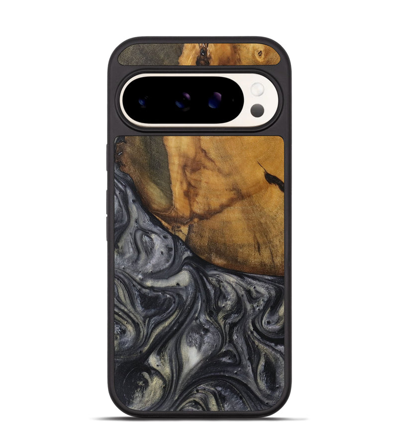 Pixel 9 Pro Wood Phone Case - Lisle (Black & White, 728646)