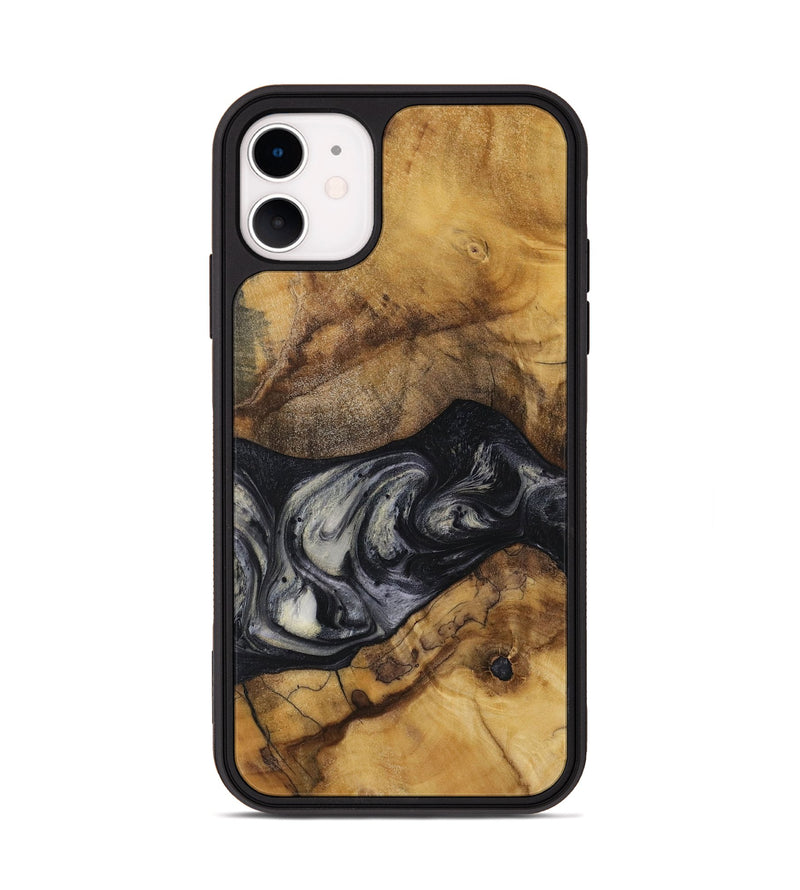 iPhone 11 Wood Phone Case - Jojo (Black & White, 728647)