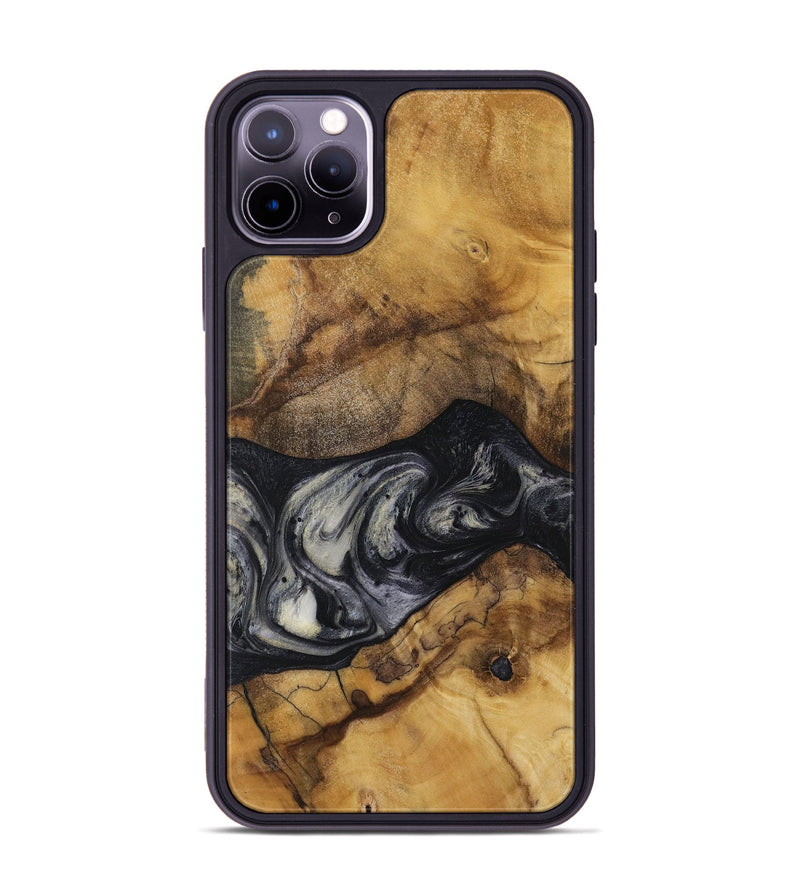 iPhone 11 Pro Max Wood Phone Case - Jojo (Black & White, 728647)