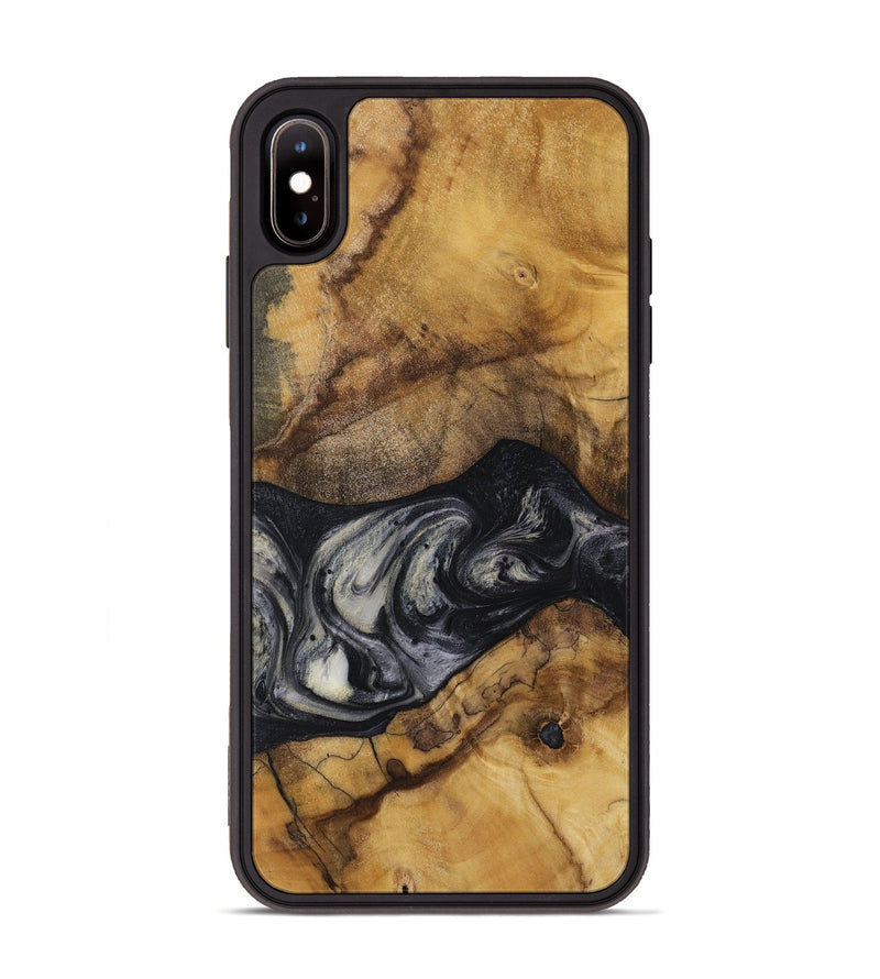 iPhone Xs Max Wood Phone Case - Jojo (Black & White, 728647)