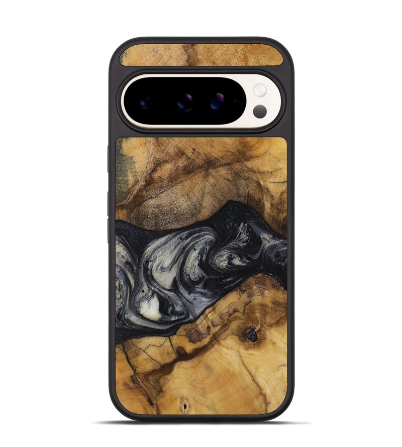 Pixel 9 Wood Phone Case - Jojo (Black & White, 728647)