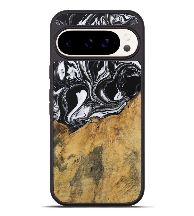 Pixel 9 Pro XL Wood Phone Case - Darrol (Black & White, 728648)