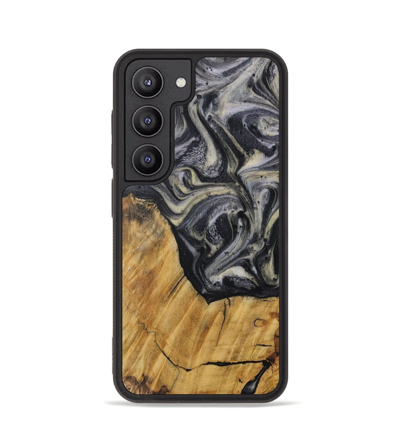 Galaxy S23 Wood Phone Case - Rebecca (Black & White, 728657)