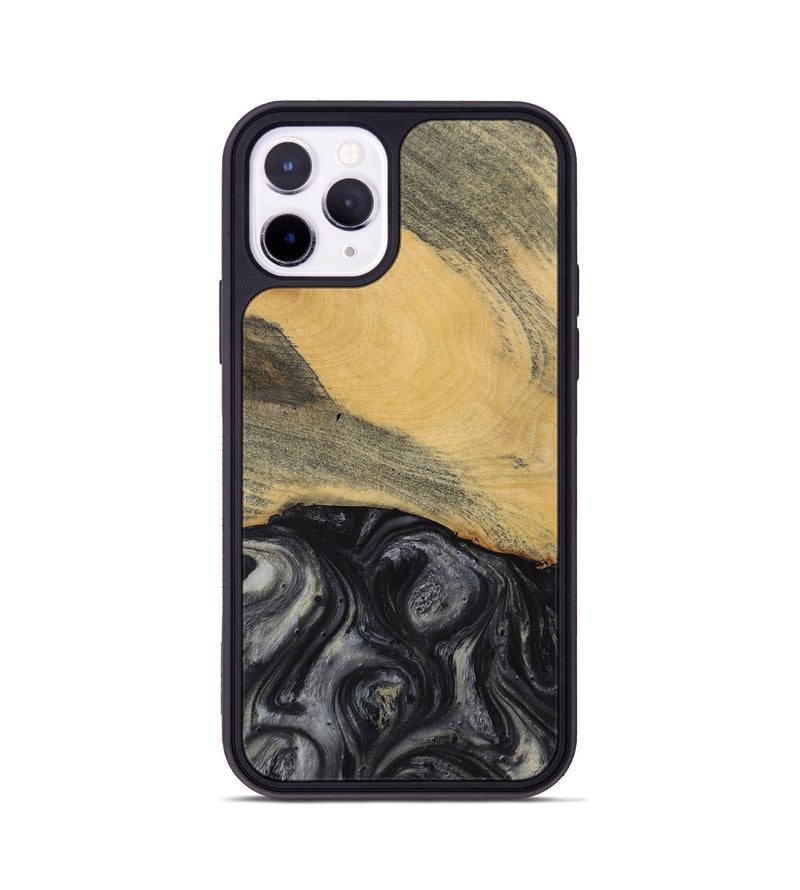 iPhone 11 Pro Wood Phone Case - Milo (Black & White, 728670)