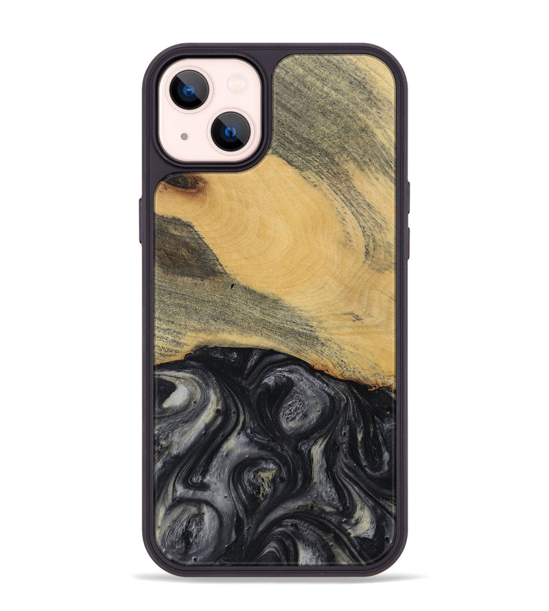 iPhone 14 Plus Wood Phone Case - Milo (Black & White, 728670)