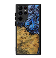 Galaxy S22 Ultra Wood Phone Case - Devondra (Blue, 728673)