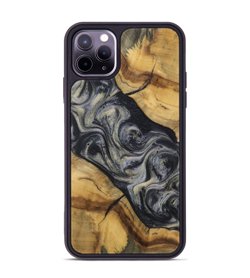 iPhone 11 Pro Max Wood Phone Case - Norton (Black & White, 728680)