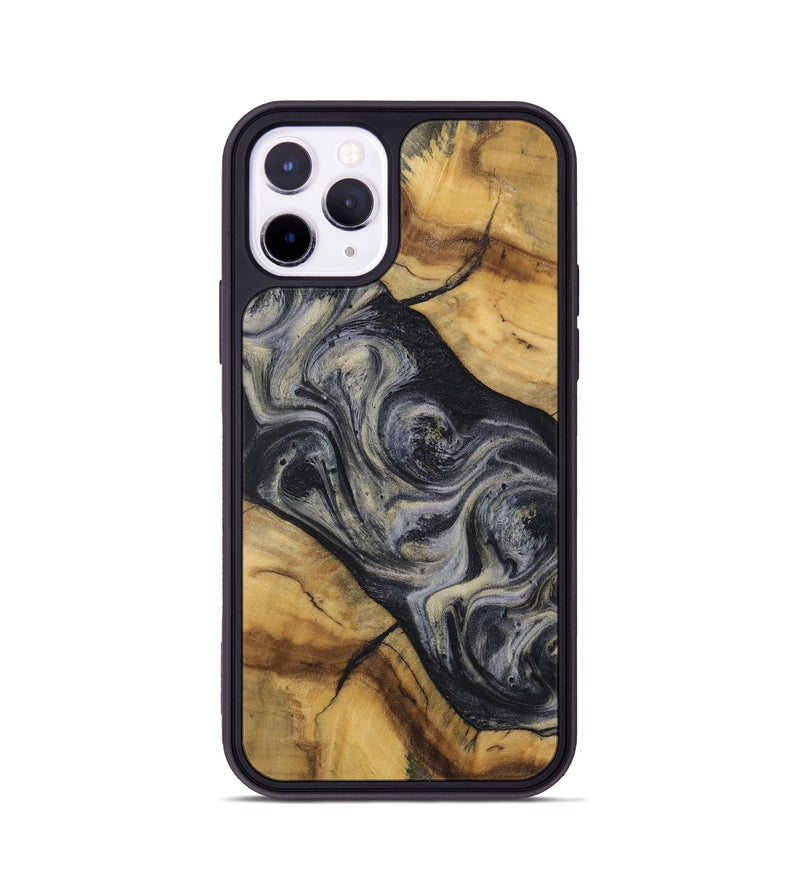 iPhone 11 Pro Wood Phone Case - Norton (Black & White, 728680)