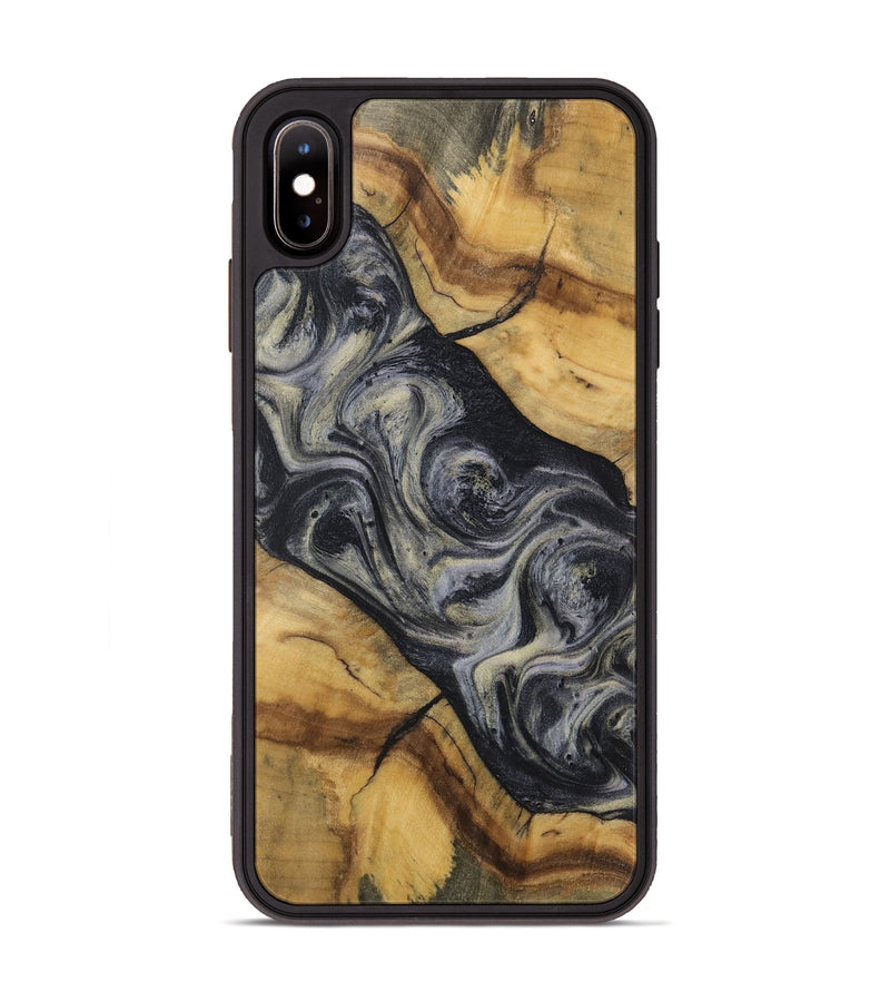 iPhone Xs Max Wood Phone Case - Norton (Black & White, 728680)